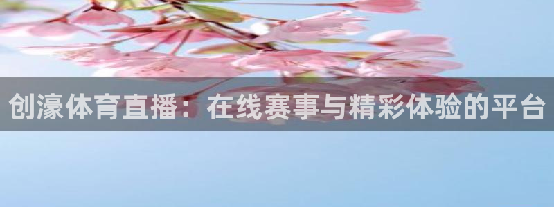 蓝鲸直播ios：创濠体育直播：在线赛事与精彩体验的平台